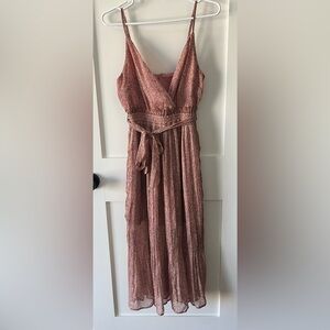 Hello Molly formal dress - pink cheetah pattern (XS)